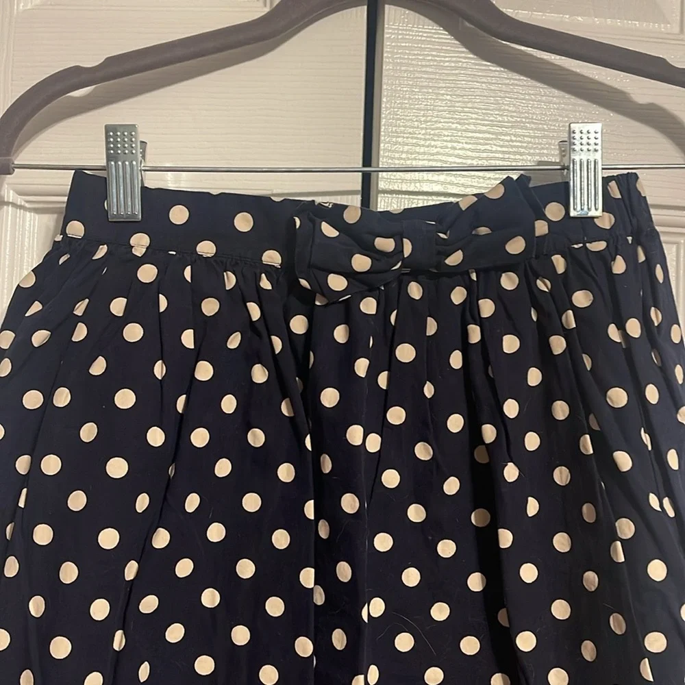 Gapkids navy blue polka dot skirt with pink crinoline size XL (12) NWOT